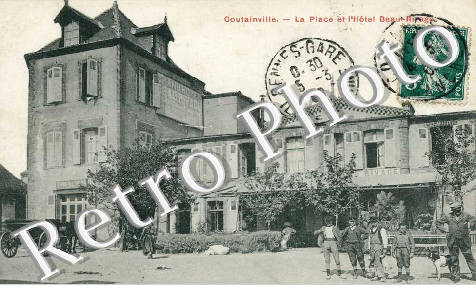 La place de l'hotel Beau-rivage