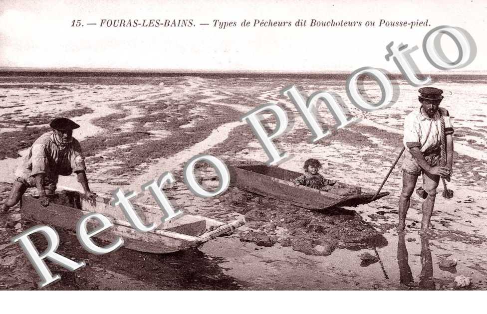 types de pecheurs dit bouchoteurs ou pousse-pied