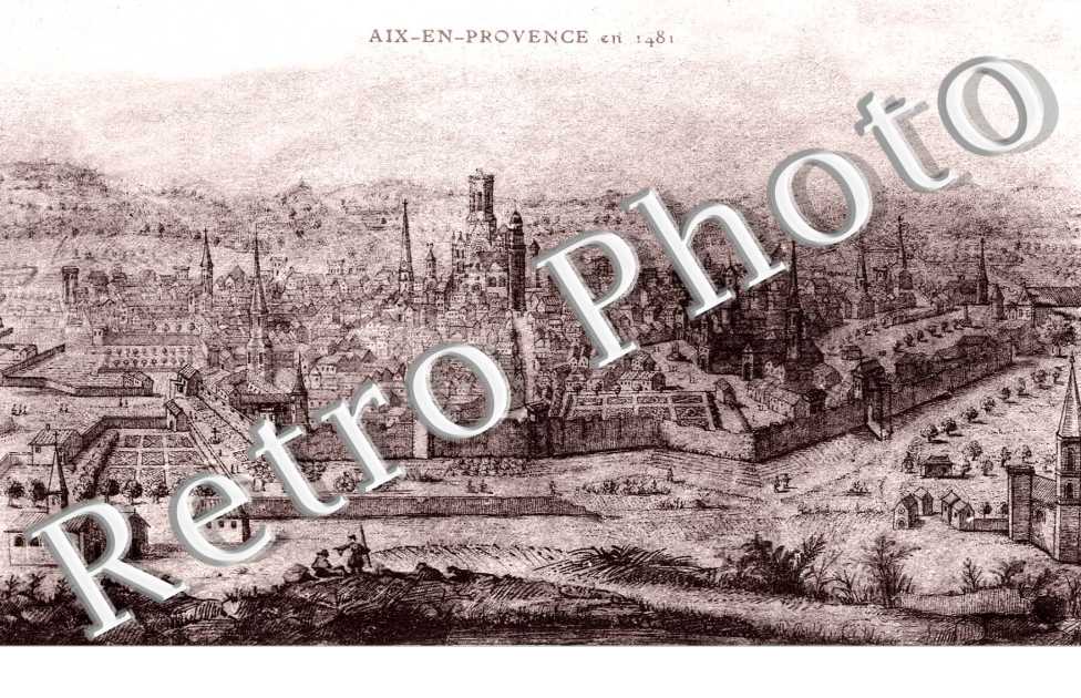 aix en provence en 1481 (dessin)