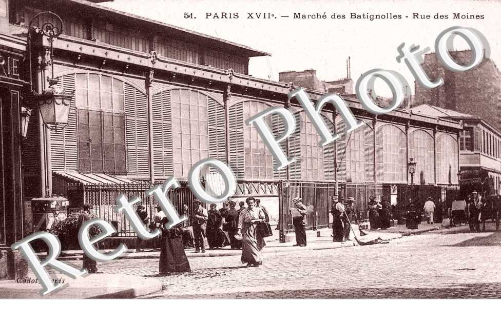MARCHE DES BATIGNOLLES rue des Moines