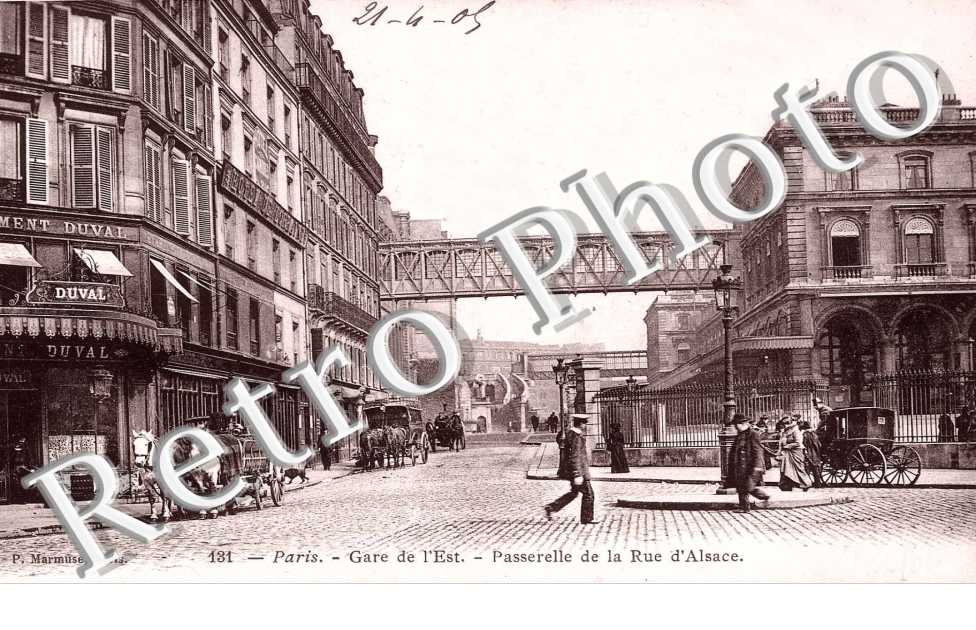 PASSERELLE DE LA RUE D'ALSACE Gare de l'Est