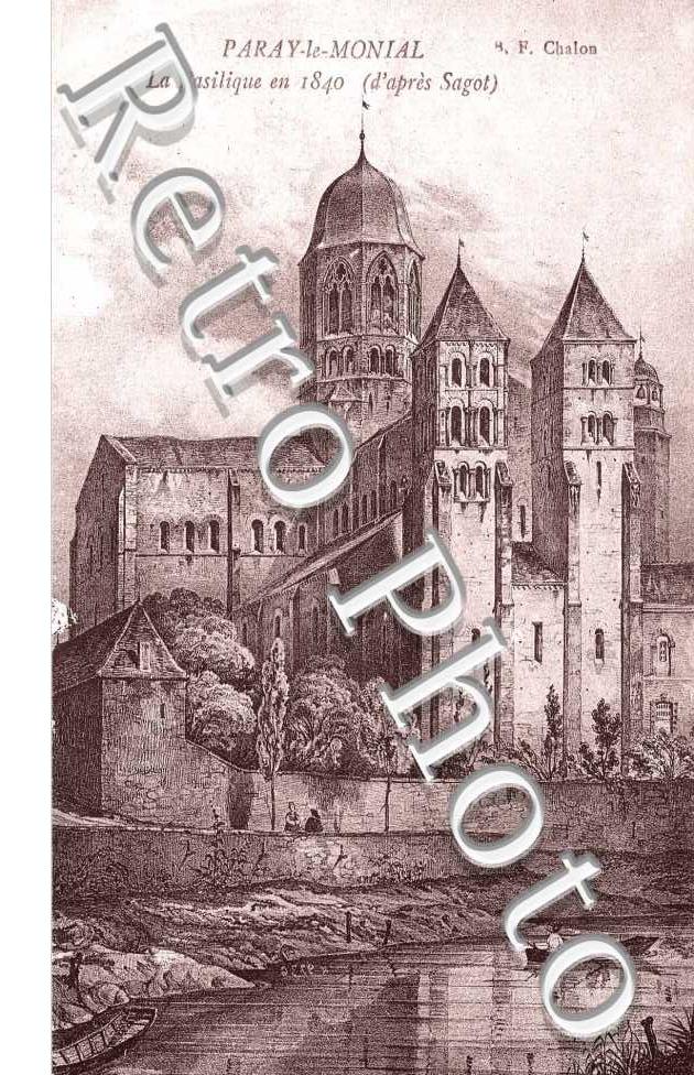 La basilique en 1840
