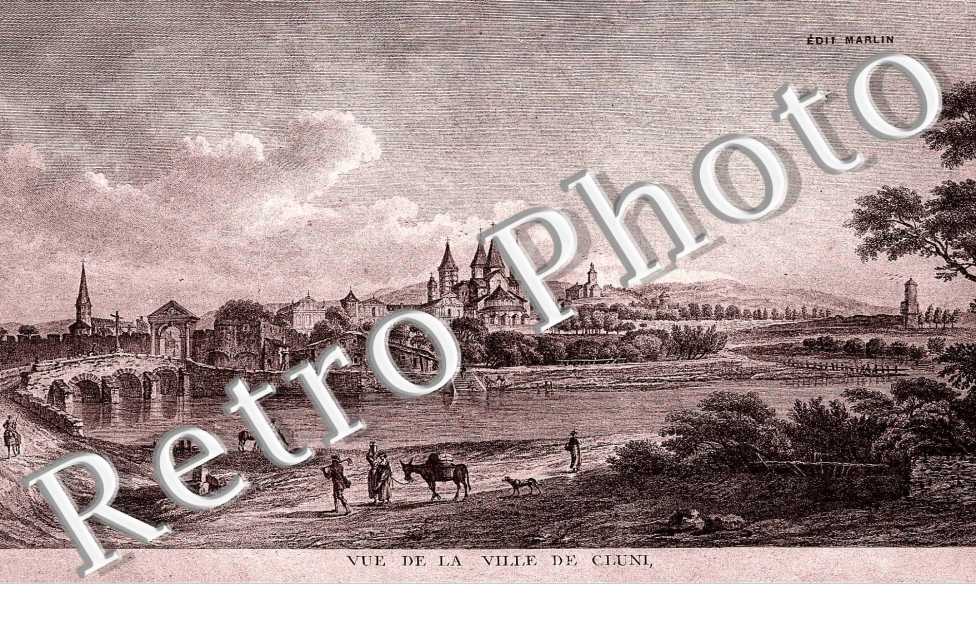 VUE DE LA VILLE DE CLUNY
