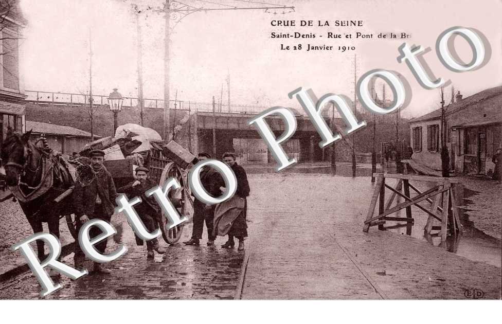 Crue de la seine, Rue et pont