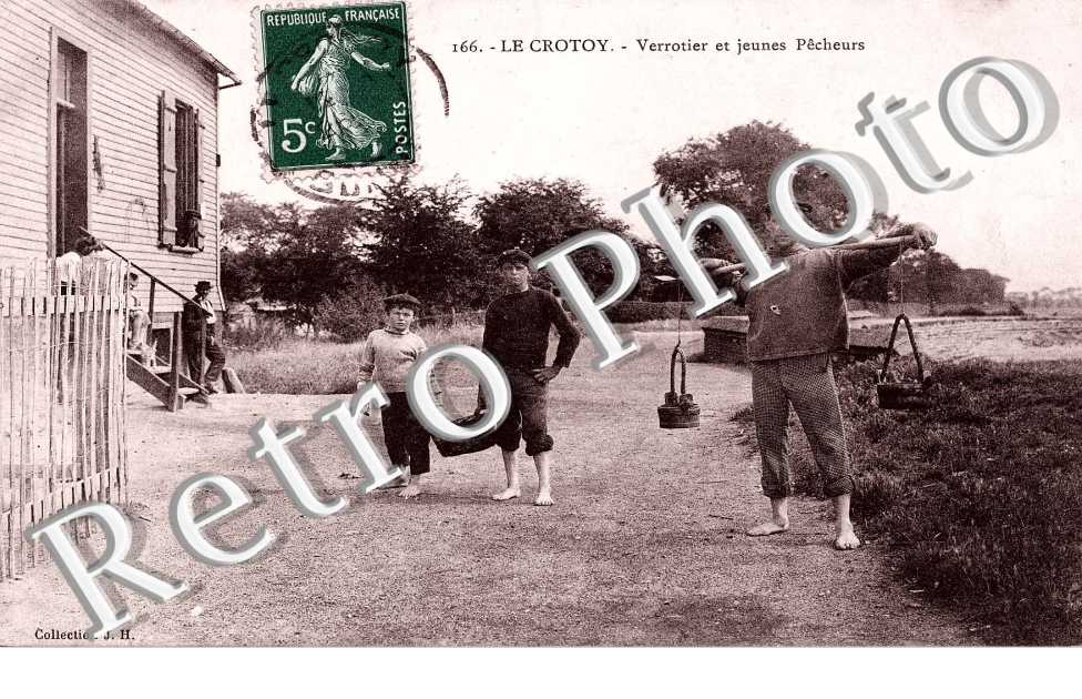 Verrotier et jeunes pecheurs