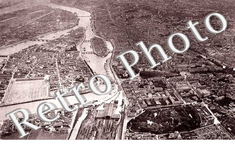 vue de Ballon Gare d'Orleans Le jardin des plantes