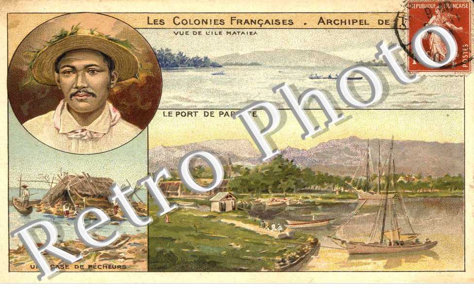 vue de l'ile de Mataiea - port de papeete