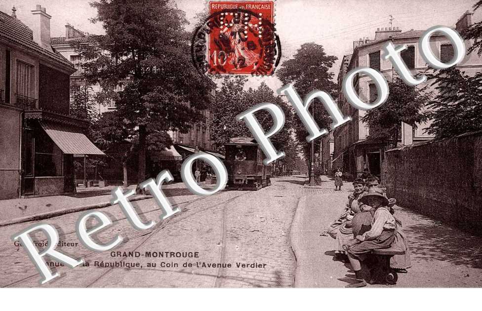 Grand-Montrouge avenue de la République, au coin de l'Avenue Verdier