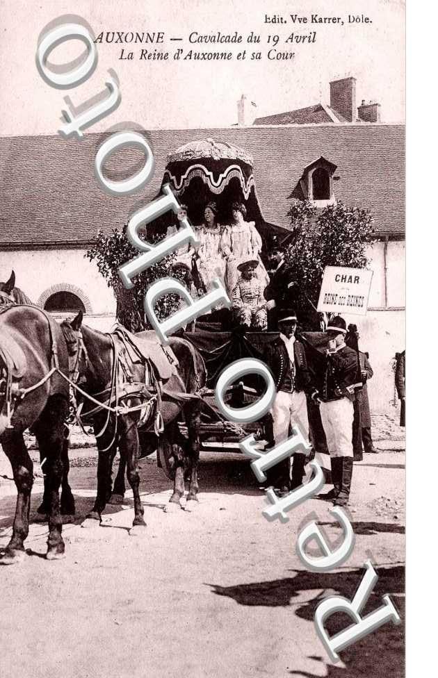 cavalcade du 19 avril La Reine d'Auxonne et sa cour