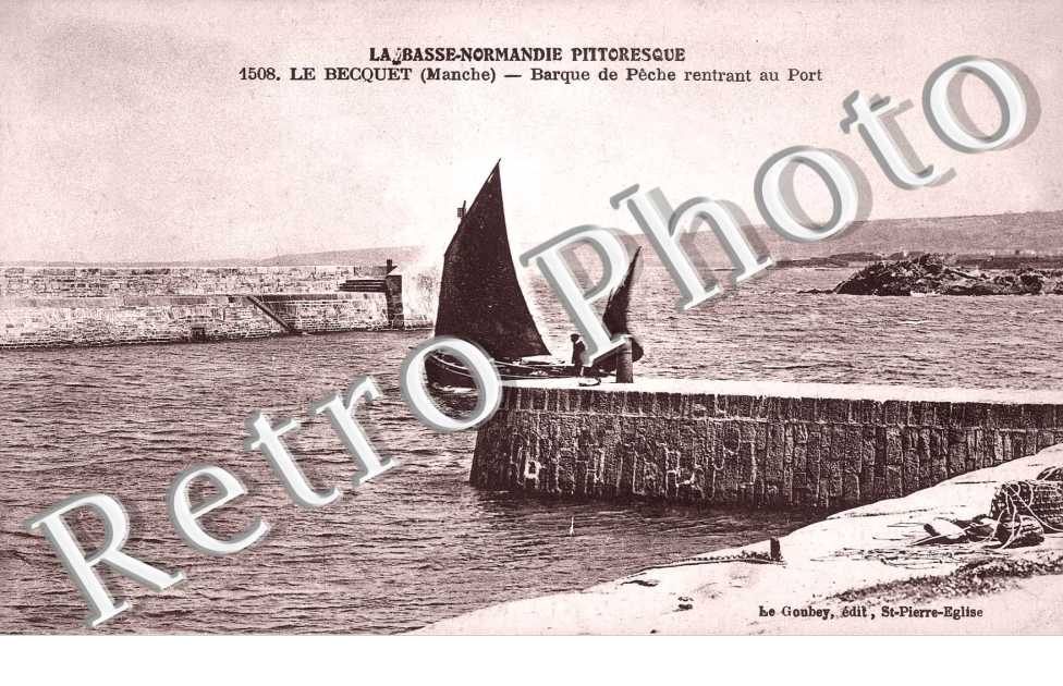 Le Becquet, barque de peche rentrant au port