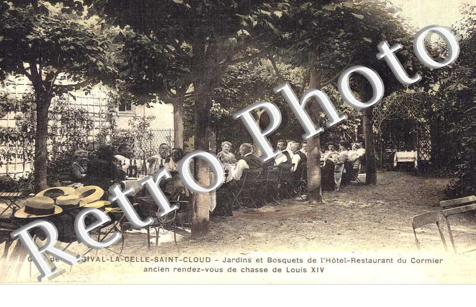 gare de Bougival  la Celle Saint Cloud, jardins et bosquets de l'hotel-restaurant du Cormier