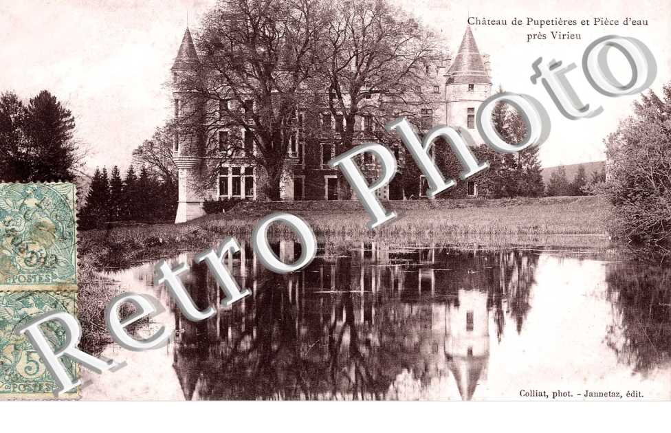 chateau de Pupetieres et piece d'eau
