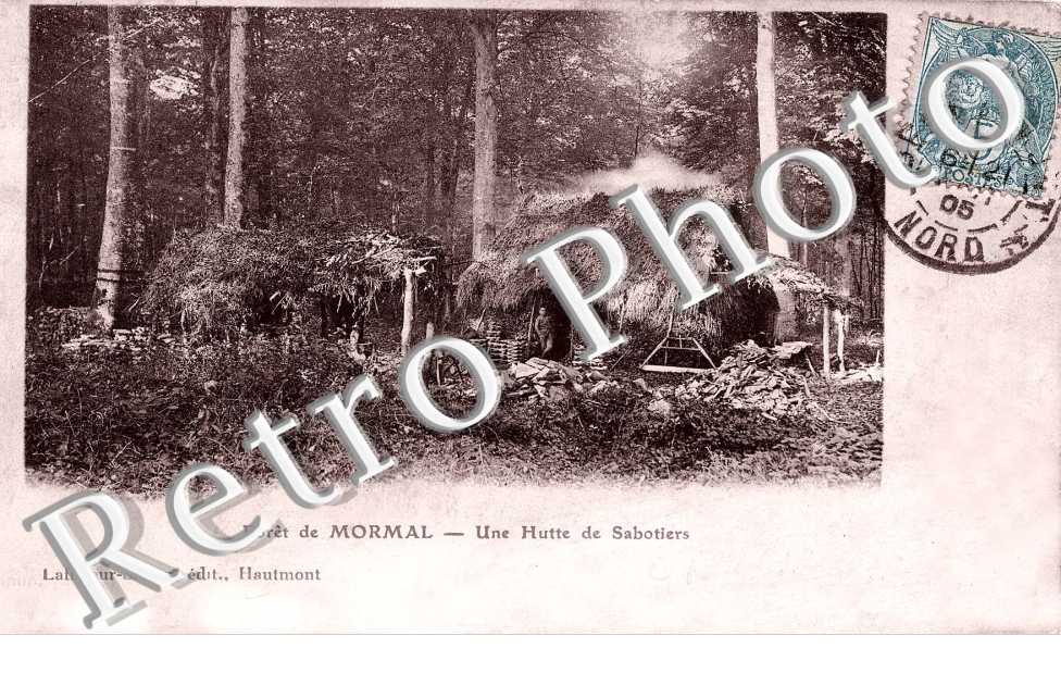 foret de Mormal, une hutte de sabotiers