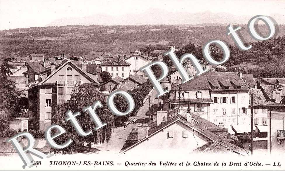 quartier des vallees et la chaine de la Dent d'Oche