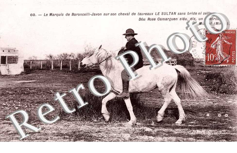 Le Marquis de Baroncelli Javon sur son cheval