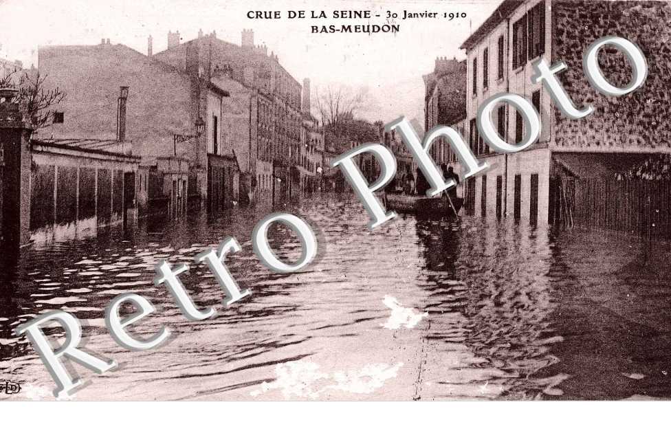 Bas-Meudon - Crue de la Seine - 30 janvier 1910