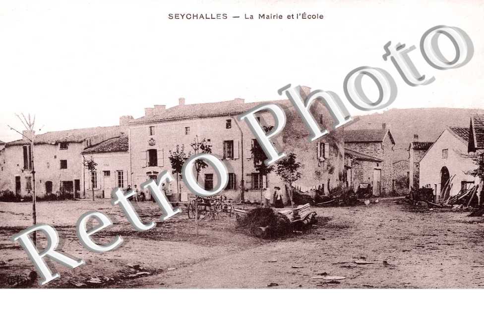 la mairie et l'école