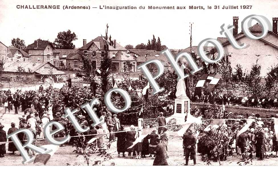 l'inauguration du Monument aux Morts le 31 juilllet 1927