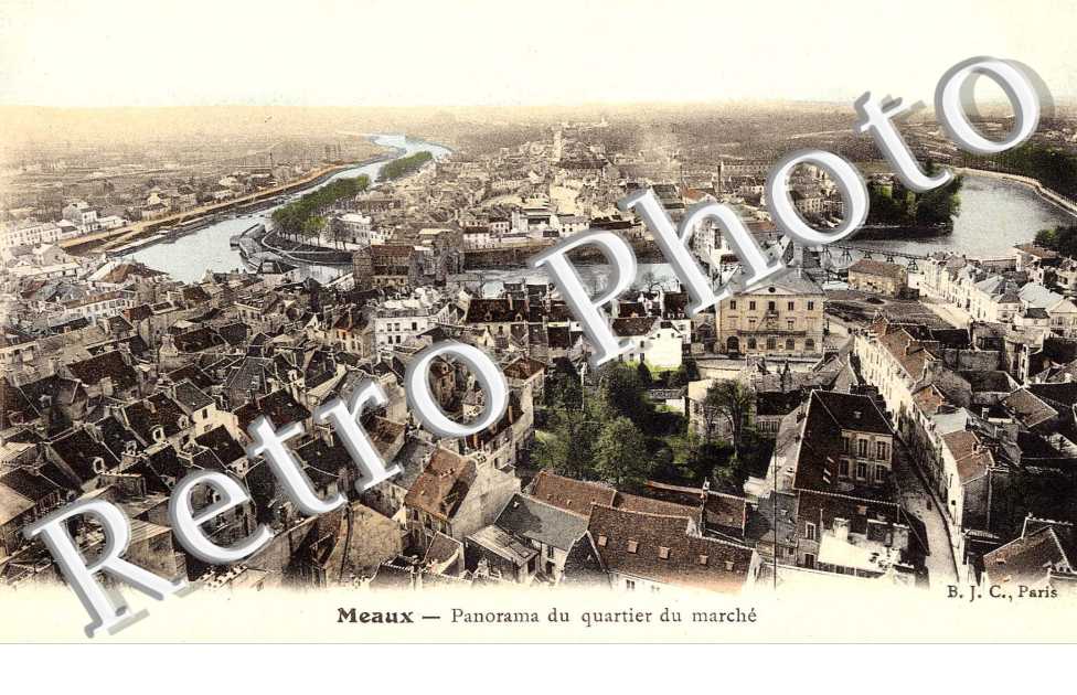 Panorama du quartier du marche (couleur)