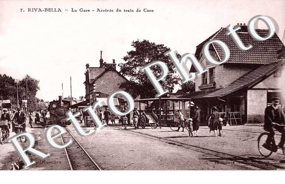 Riva Bella  la gare - arrivee du train de caen