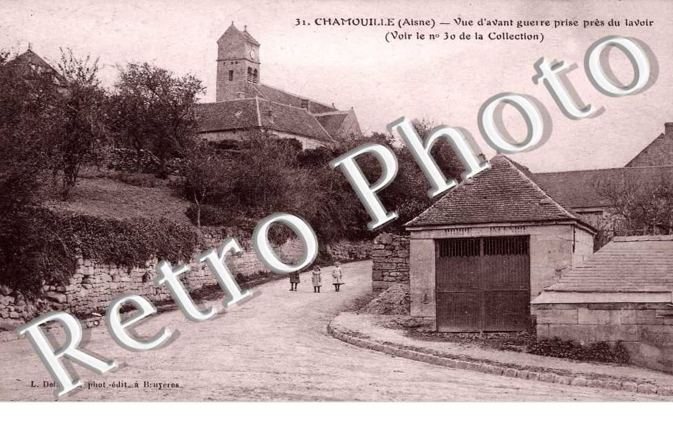 vue d'avant-guerre prise du lavoir