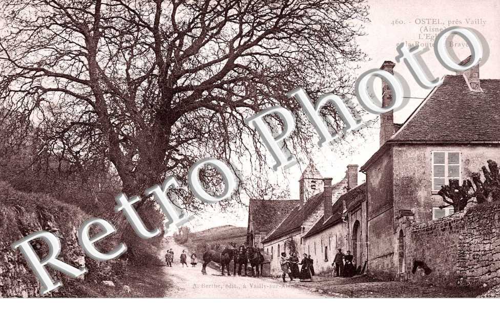 L'eglise et la route de Braye
