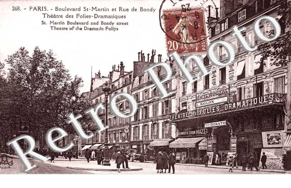 BOULEVARD  SAINT MARTIN ET RUE DE BONDY