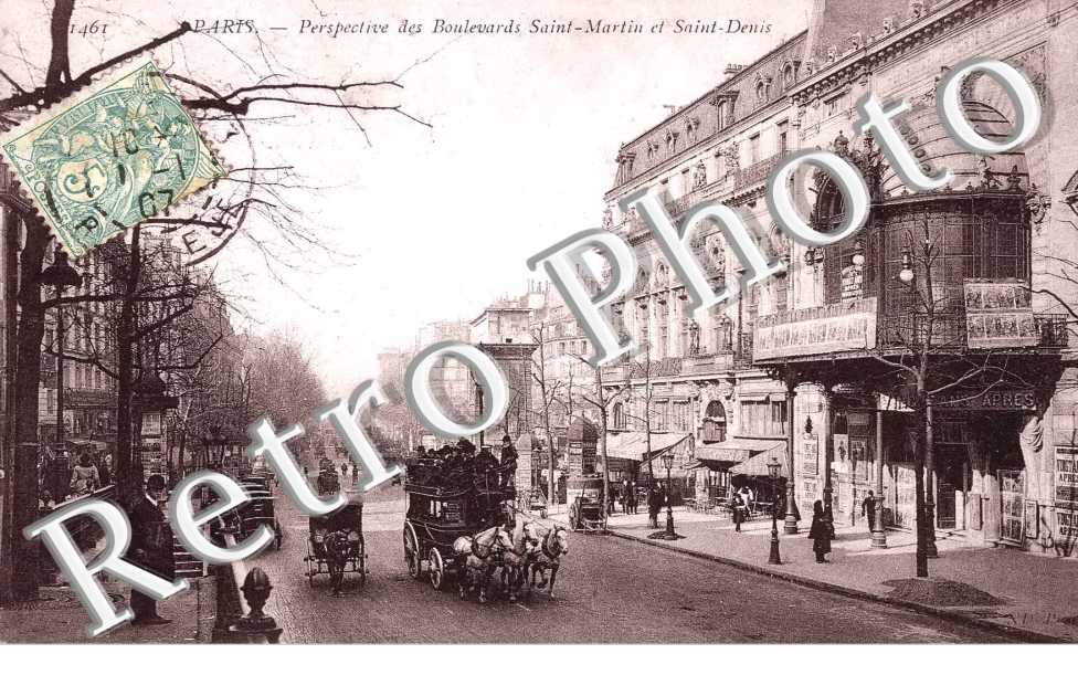 PERSPECTIVE DES BOULEVARDS SAINT MARTIN ET SAINT DENIS
