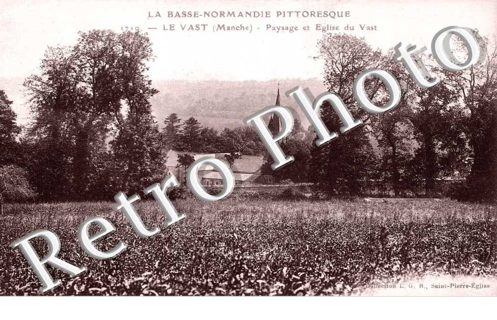 paysage et eglise du Vast