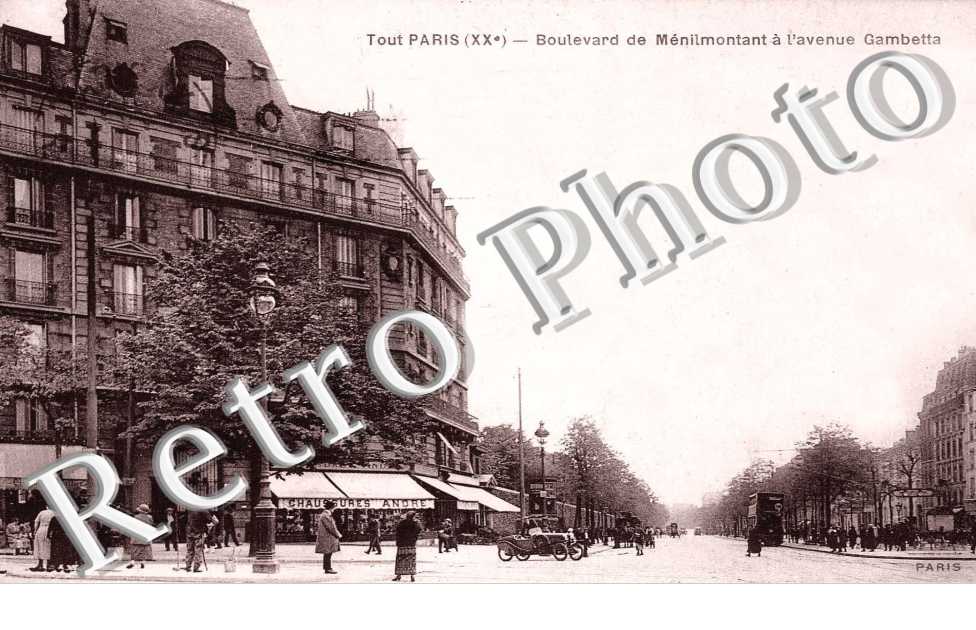 Boulevard de Ménilmontant à l'avenue Gambetta