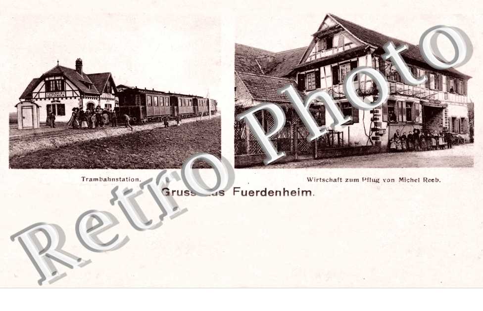 Trambahnstation und Wirtschaft