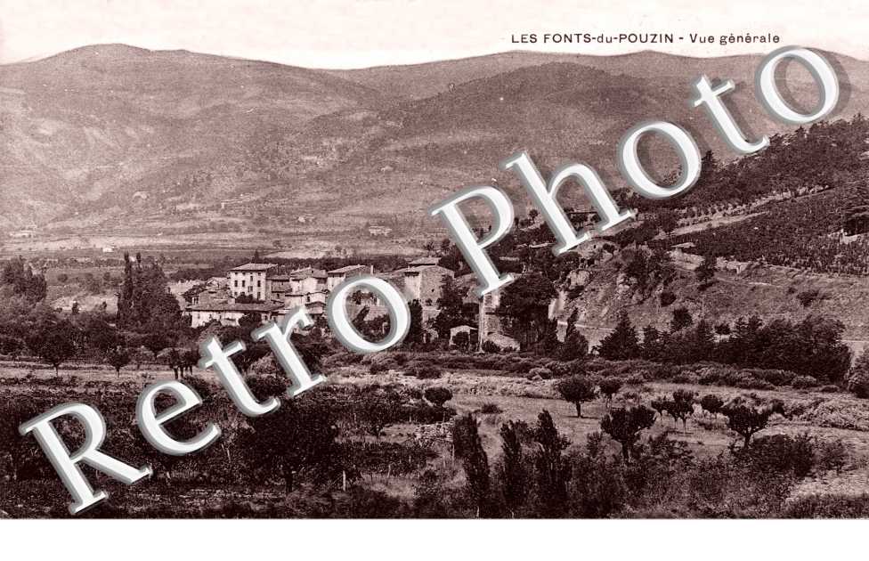 Les Fonts du Pouzin, vue generale