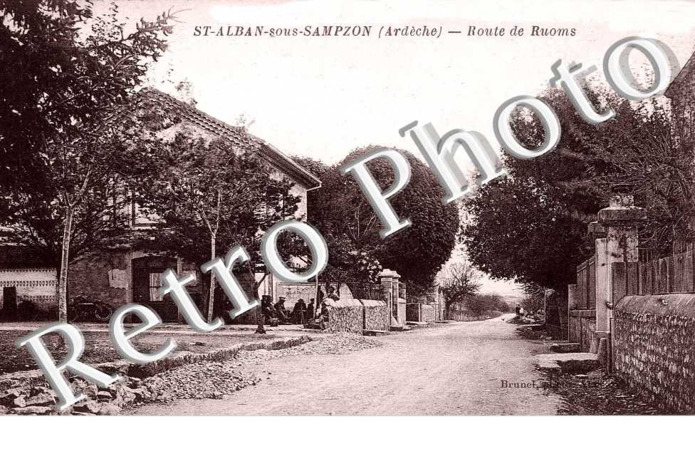 SAINT ALBAN SOUS SAMPZON  route de Ruoms