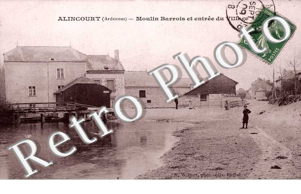 moulin Barrois et entree du village