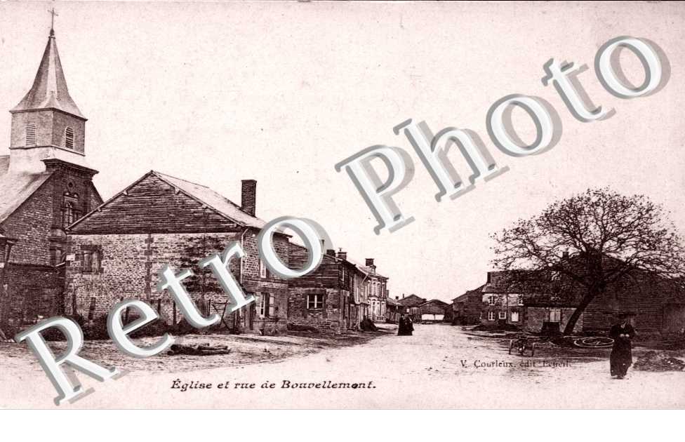 eglise et rue de Bouvellemont