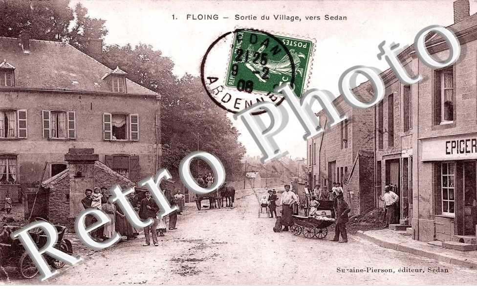 sortie du village, vers sedan