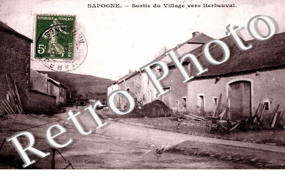 sortie du village vers Herbeuval