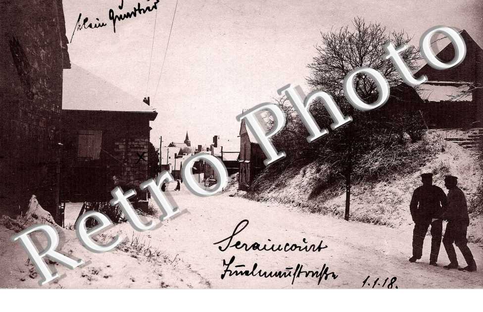un coin du village l'hiver