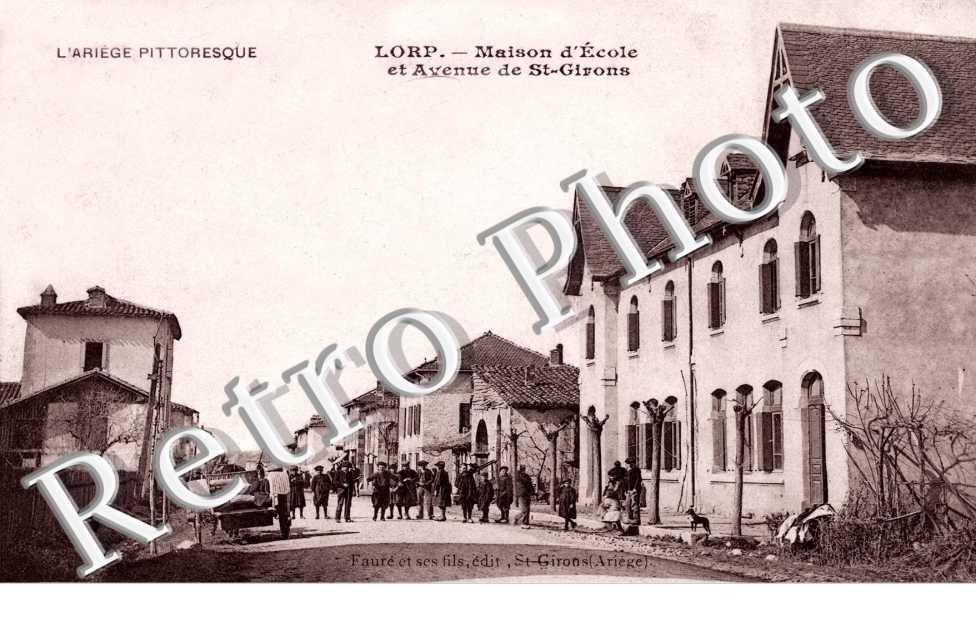 maison d'ecole et avenue Saint Girons