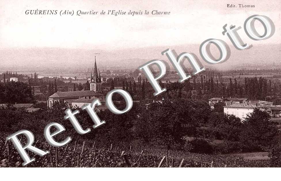 Quartier de l'eglise depuis la Charme