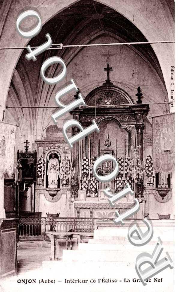 interieur de l'eglise, la grande nef
