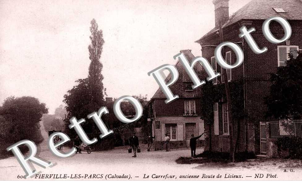 le carrefour, ancienne route de Lisieux