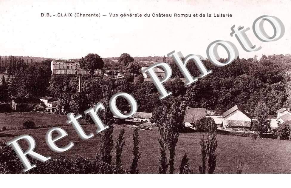 vue generale du chateau Rompu et de la laiterie