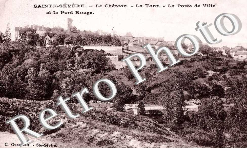 le Château - La Tour - La Porte de la Ville et le pont Rouge