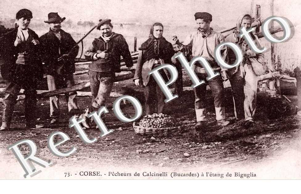 Pecheurs de Calcinelli a l'etang