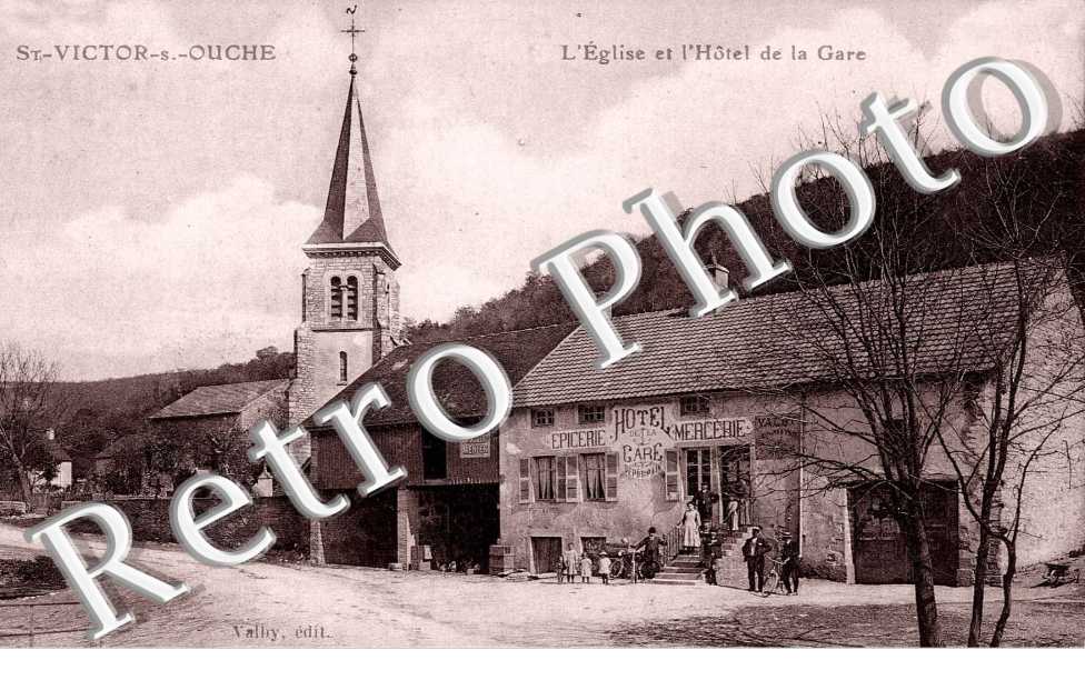 l'Eglise et l'Hôtel de la Gare