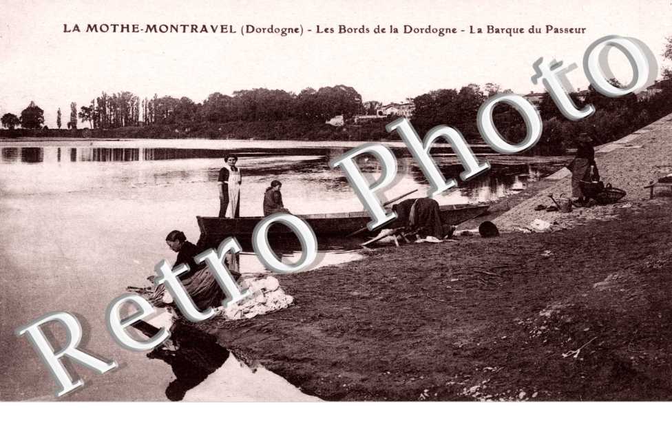 Les bords de la Dordogne - La barque du passeur