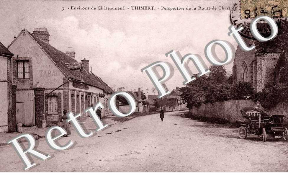 Perspective de la route de Chartres