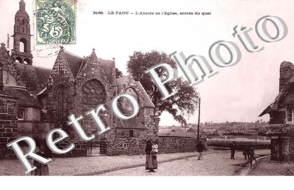 l'abside de l'eglise, entree du quai