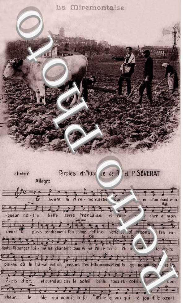 Paroles et Musique de la Miremontaise